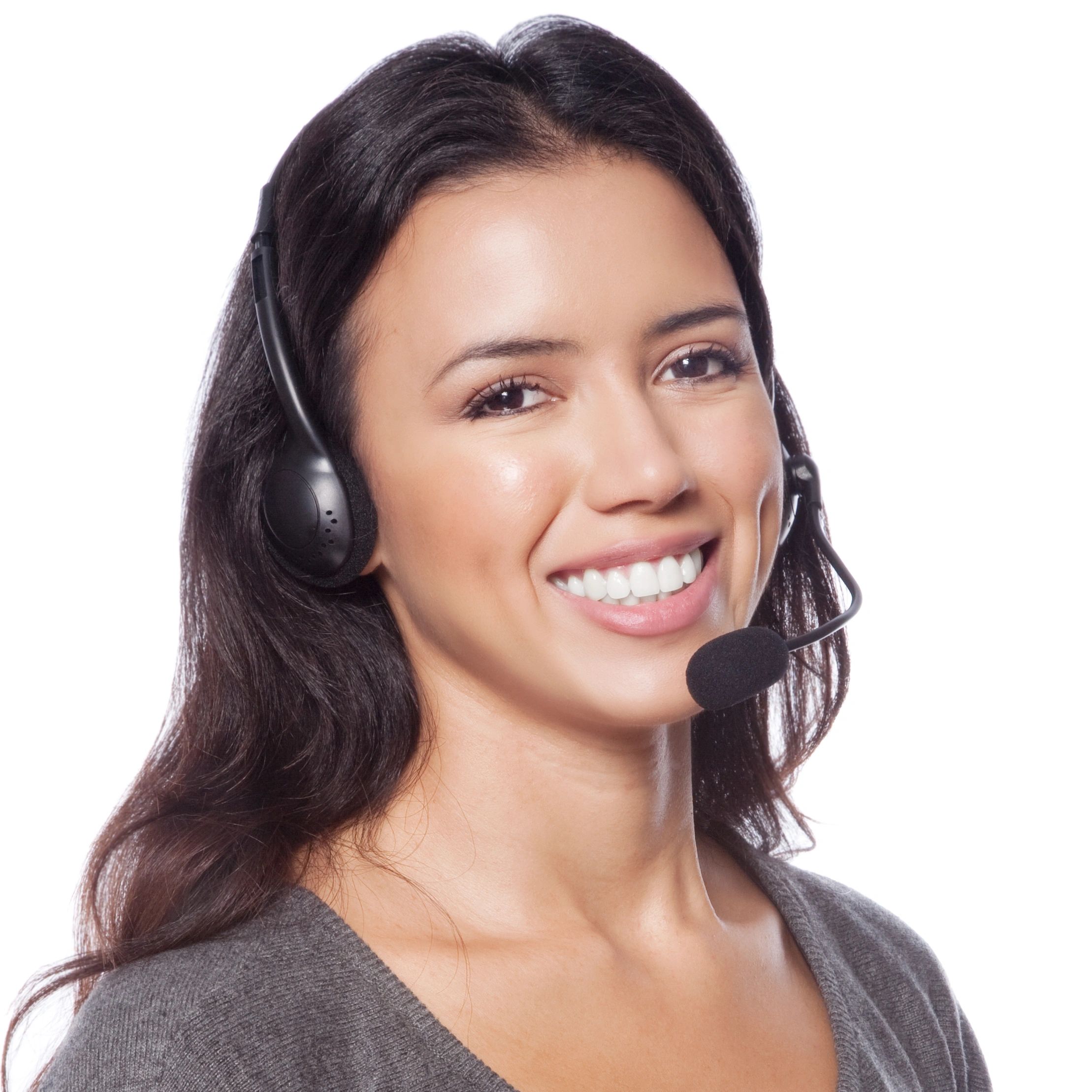 Friendly customer service representative portrait