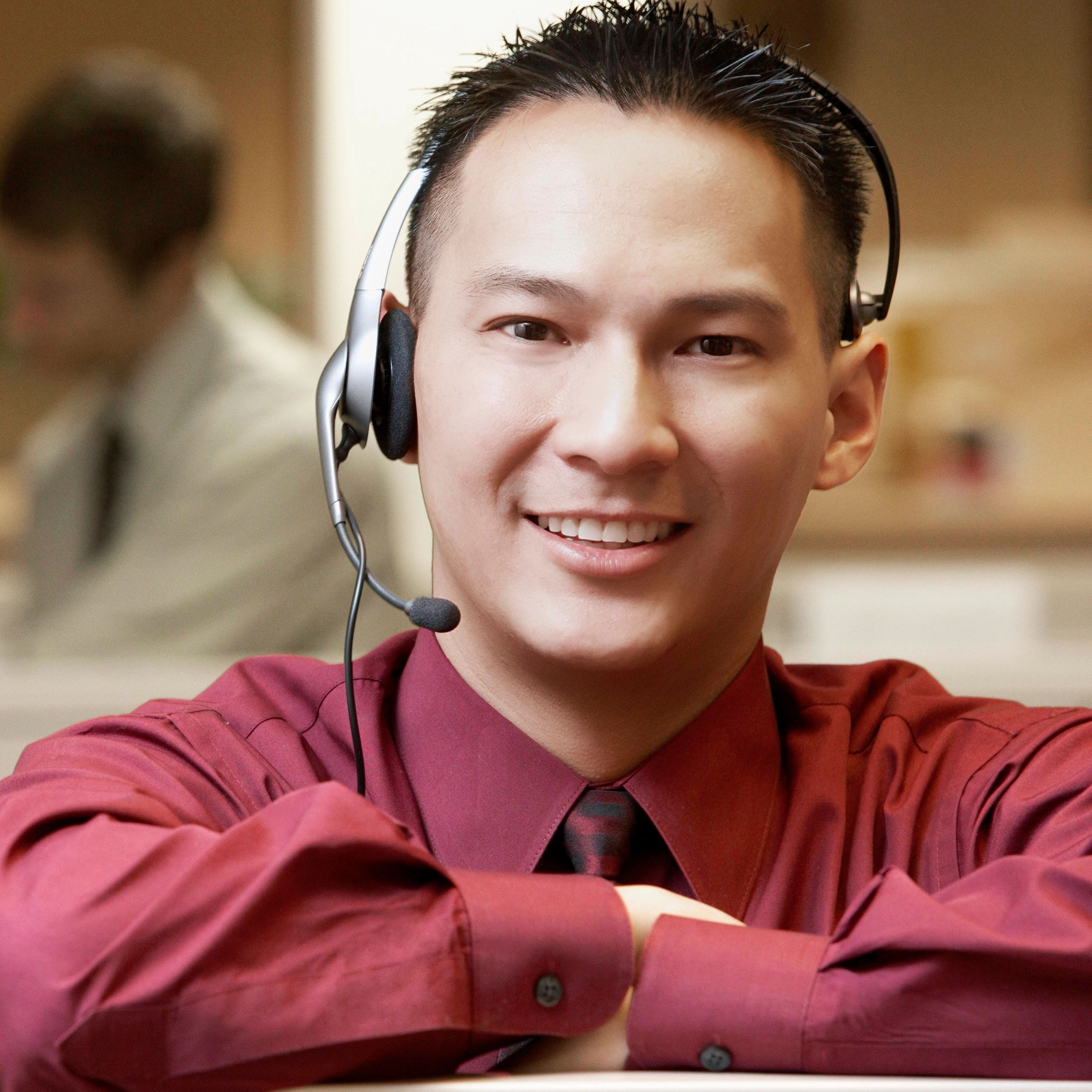 Satisfied business client portrait